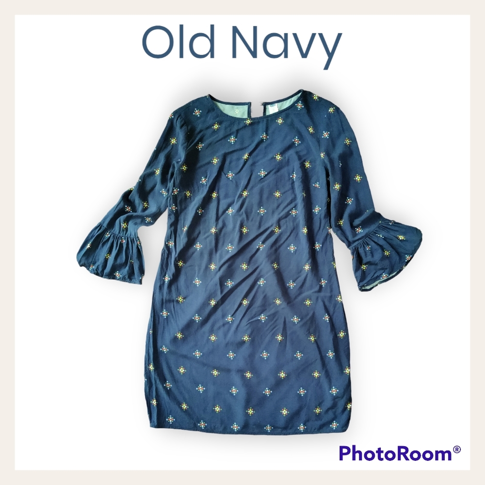 Old Navy Sheath dress, ruffled sleeves, size XS